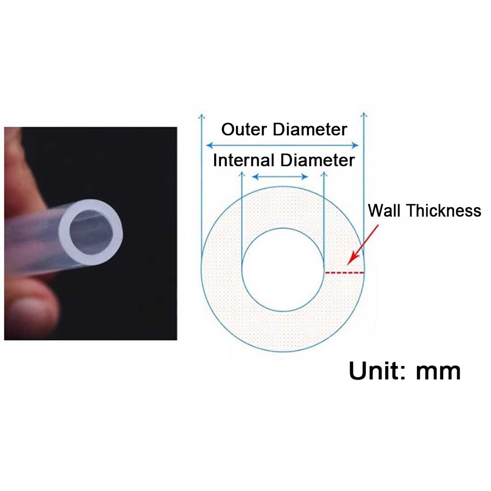 Clear Silicone Tube Food Grade Rubber Soft Pipe Beer Milk Drink Pipes Water Hose