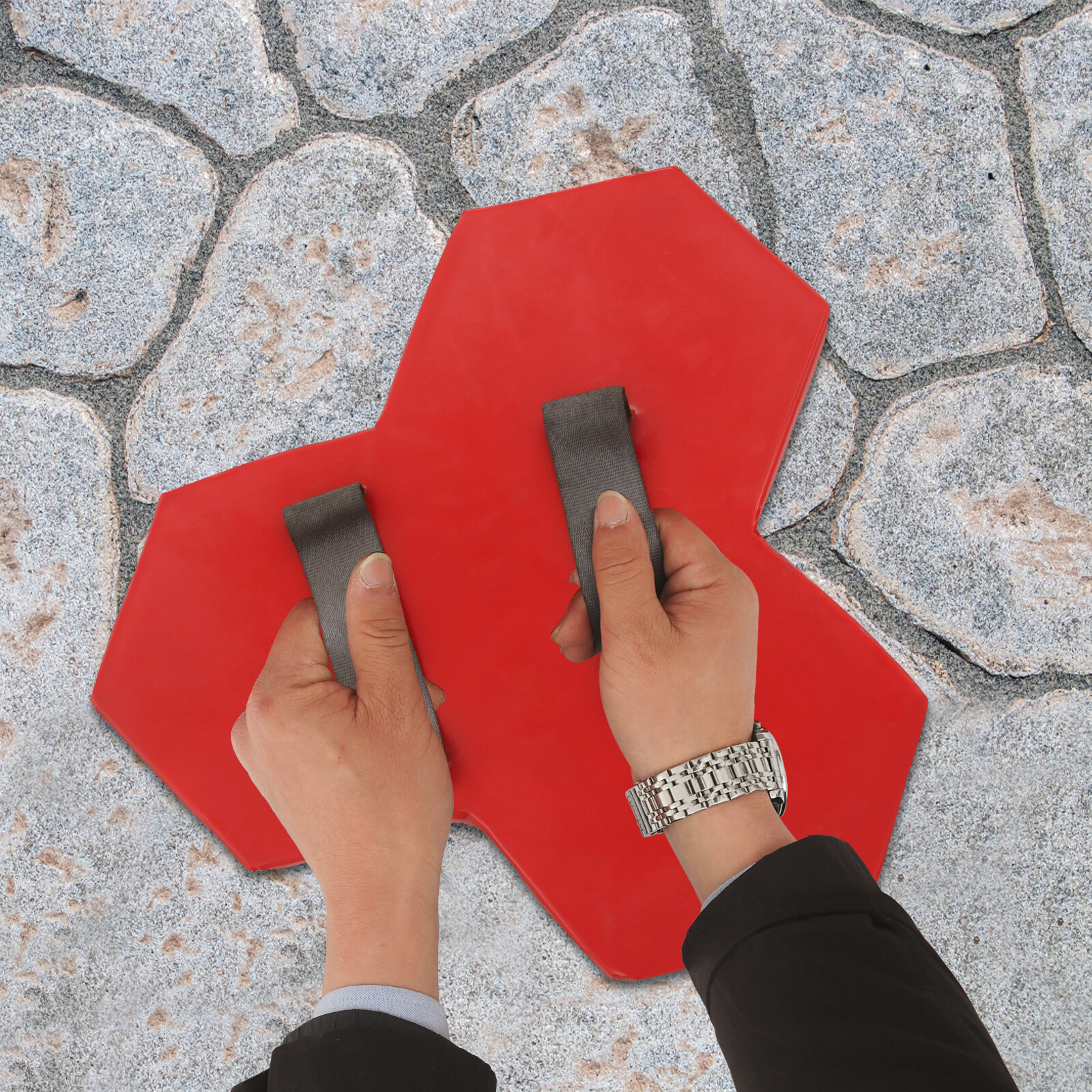 Concrete Texturing Skin Seamless Concrete Stamp Mat Stone Slate Cement Mold Tool