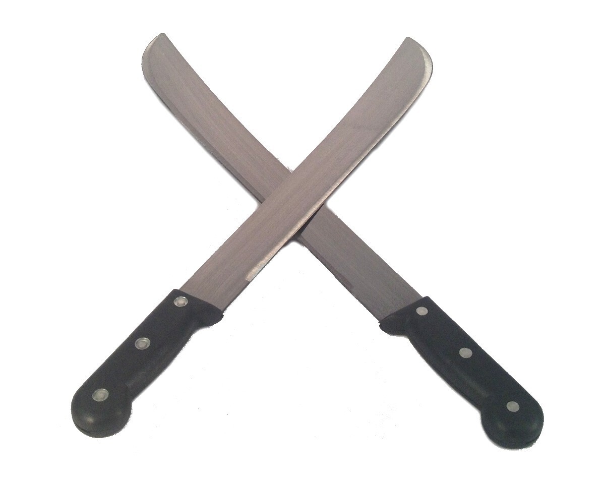 LOT of 48 MACHETES - 18" Heat Treated Steel Blade Machete Knives Bulk for Resale