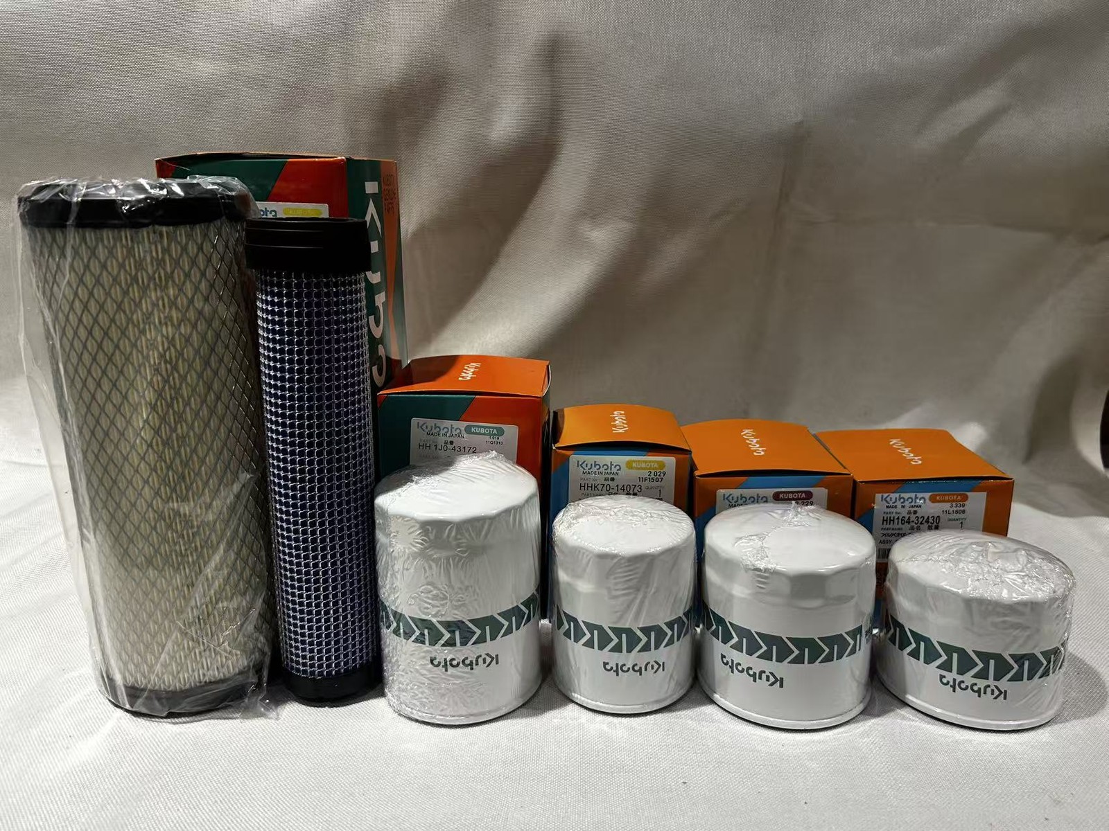 New and complete filter service kit for KUBOTA L3301 HST & L3901 HST