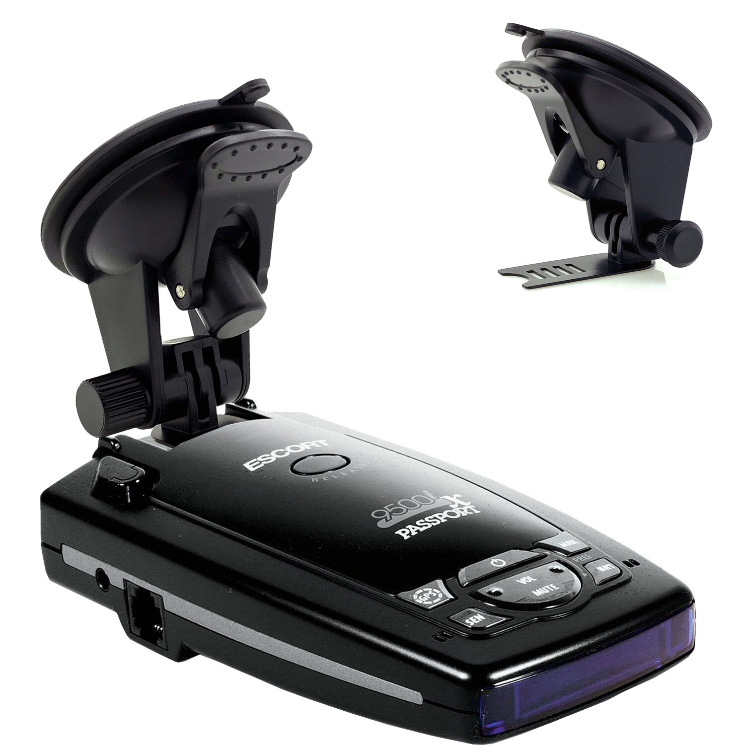 Escort Passport X70 S55 Solo S3 Red Car Windshield Radar Detector Suction Mount