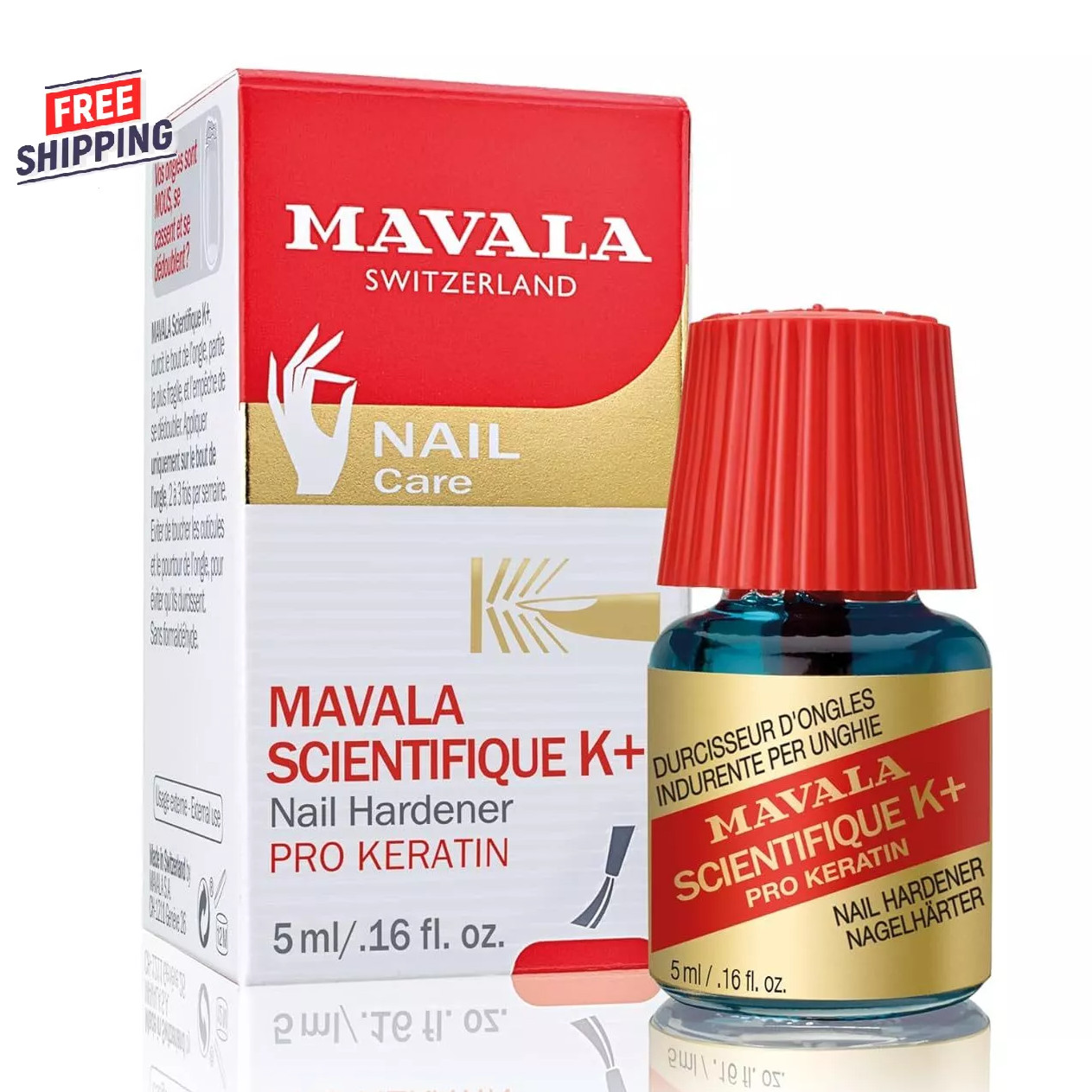 2 PACK Mavala Scientifique K+ Nail Hardener 0.16oz