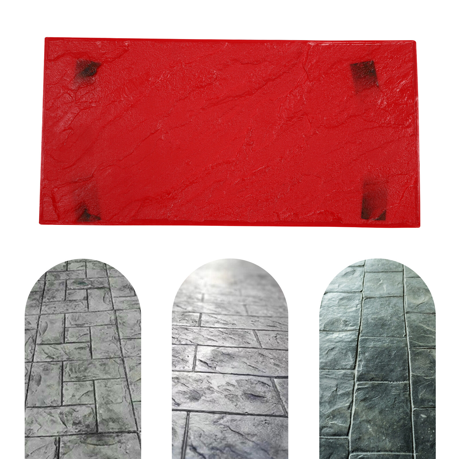 30x60cm Concrete Stamp Mat, Manual Concrete Texture Skin Concrete Texture Mat