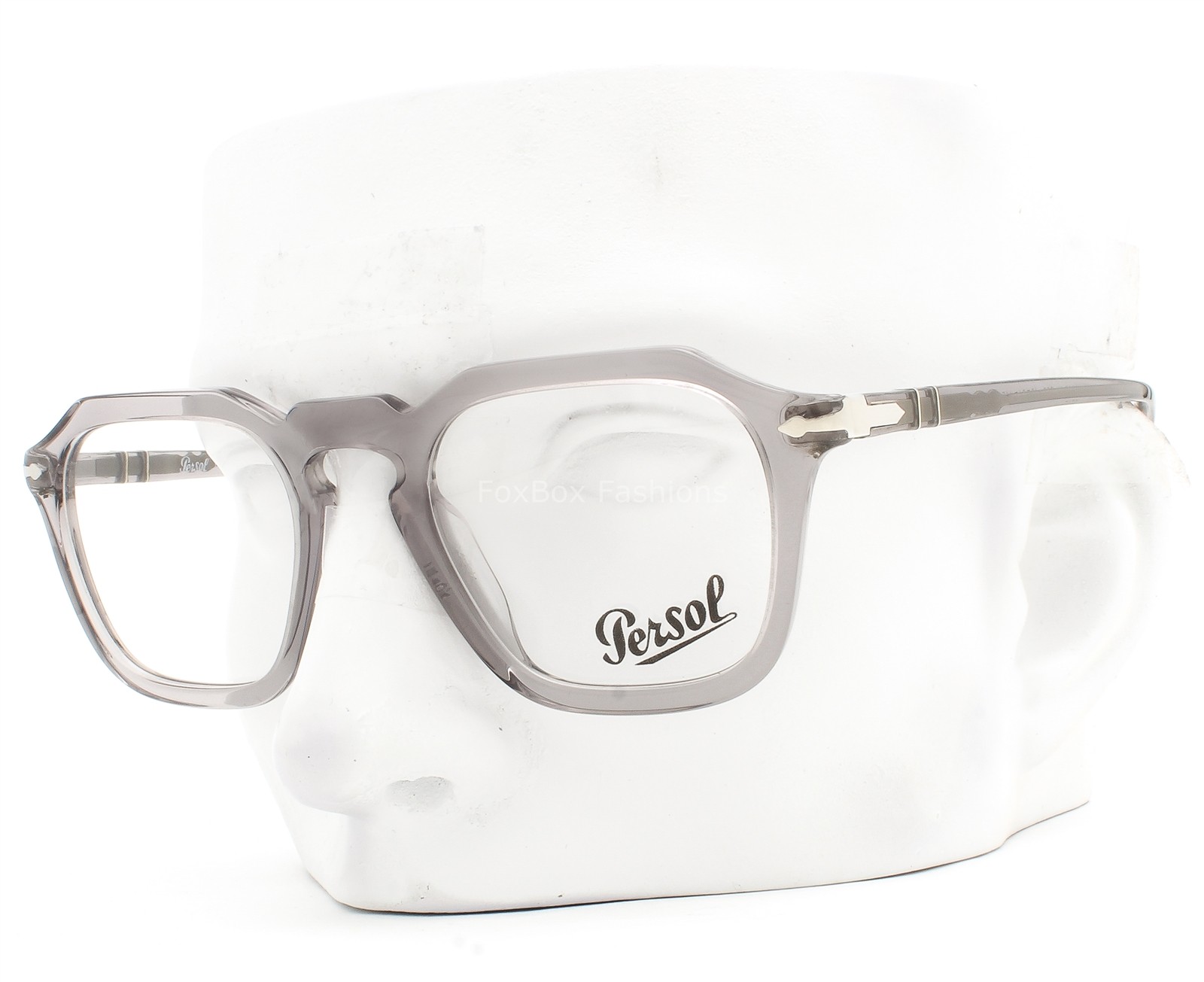 Persol Eyeglasses Unisex Glasses 3292-V 309 Transparent Gray 48-21-145 No Case