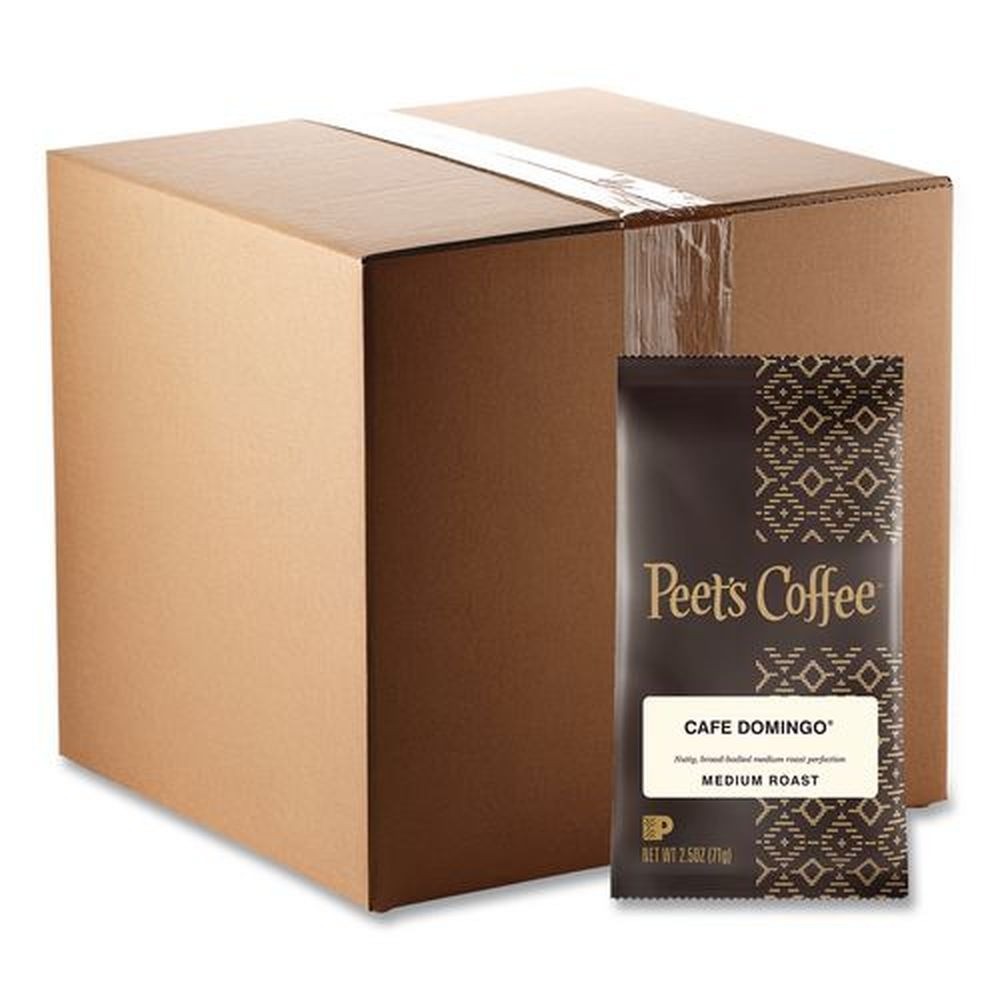 Peet's Coffee & Tea 504918 2.5 oz Pack Coffee - Cafe Domingo Blend (18/BX) New