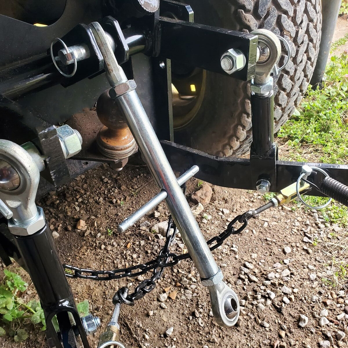 Steel 3 Point Hitch Kit For John Deere 140 300 317 W/Closed Frame Receiver Hook