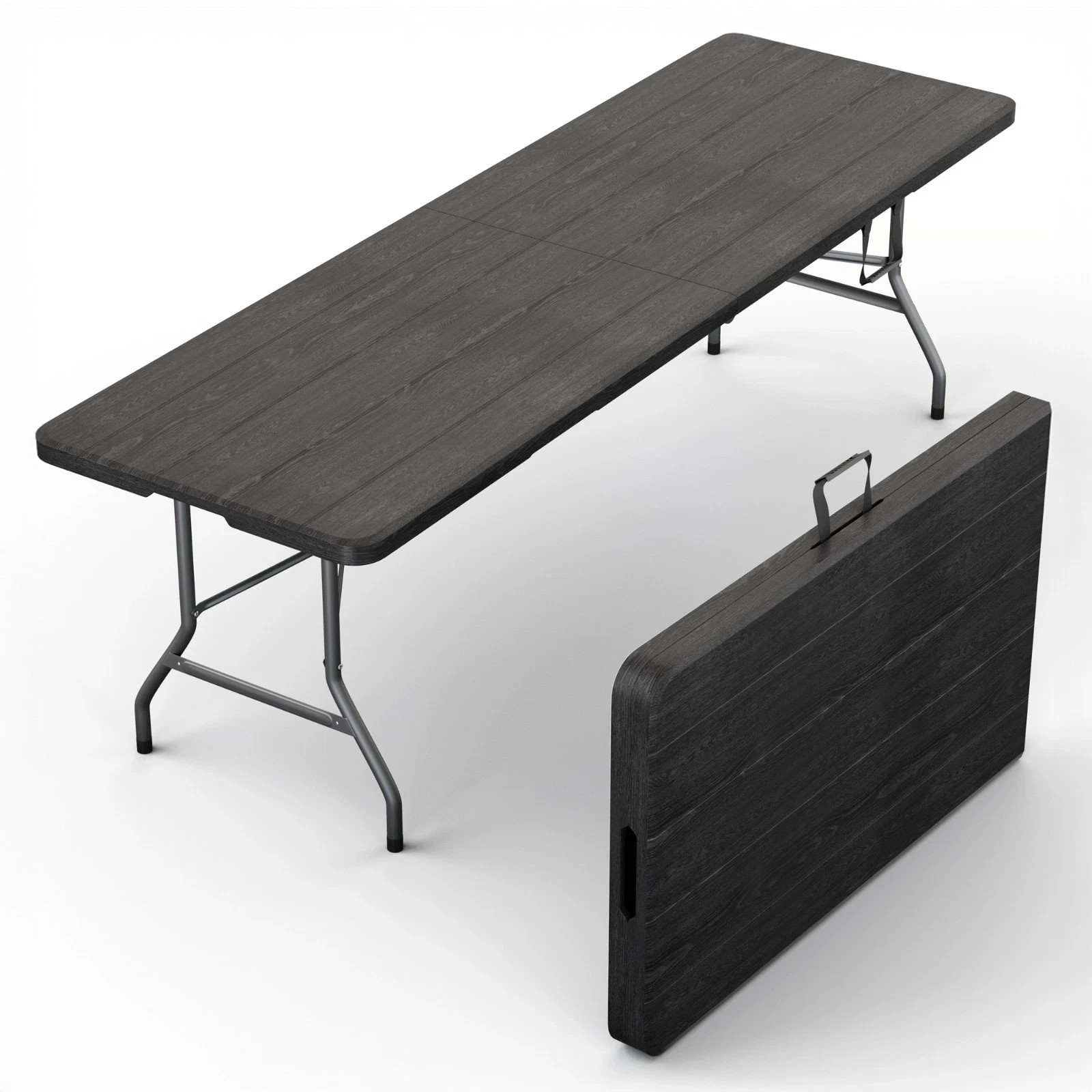 6/Ft Plastic Folding Table Indoor/Outdoor Dining Party Use