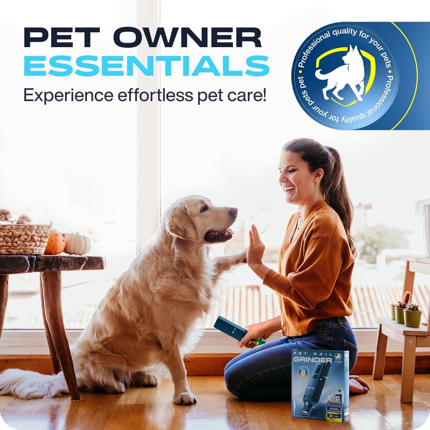 Upgraded Silent Groom Pro Nail Grinder Heusom Silent Grind Pro for Dogs Nail NEW