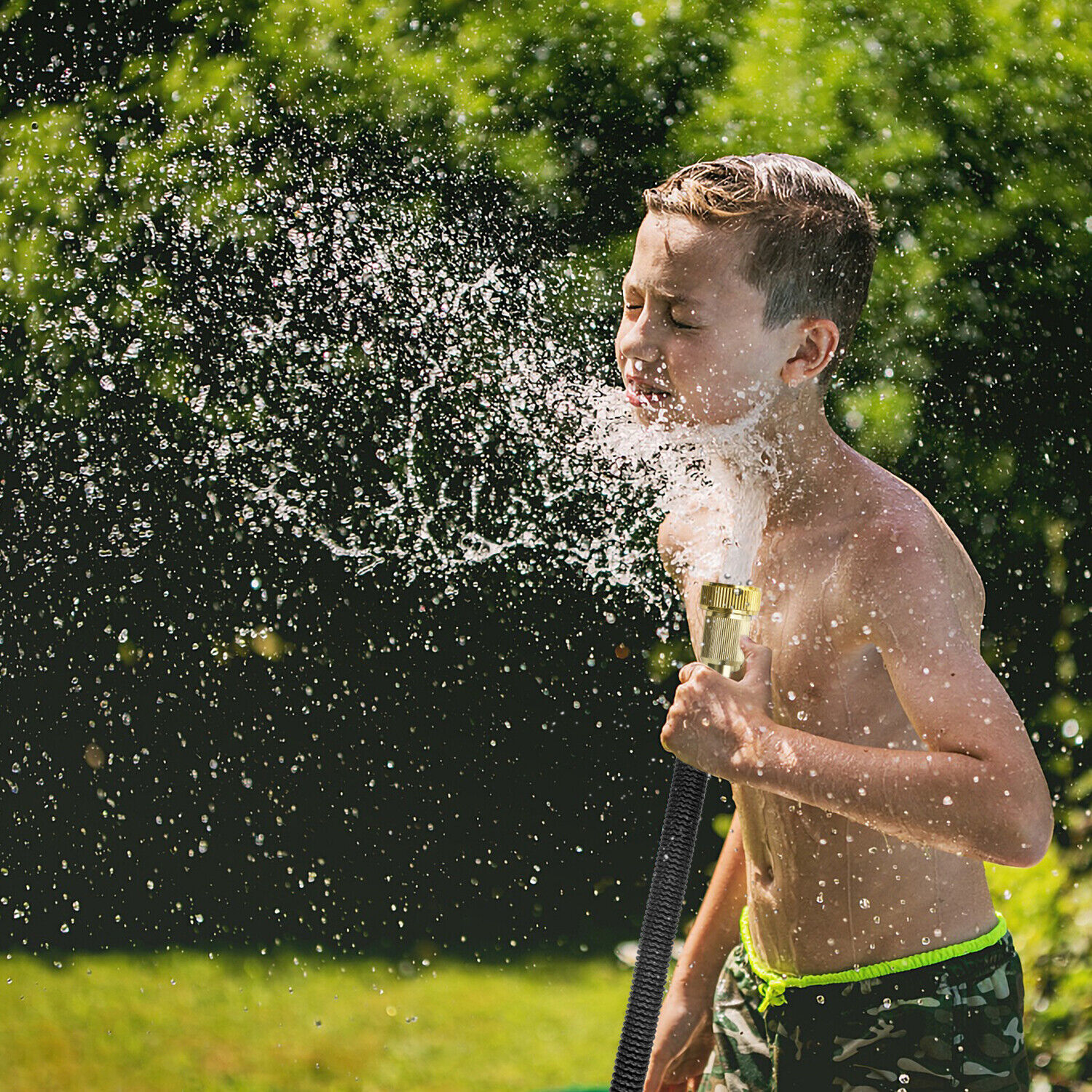 3X Stronger Deluxe Expandable Flexible Garden Water Hose (25ft,50ft,75ft,100ft)