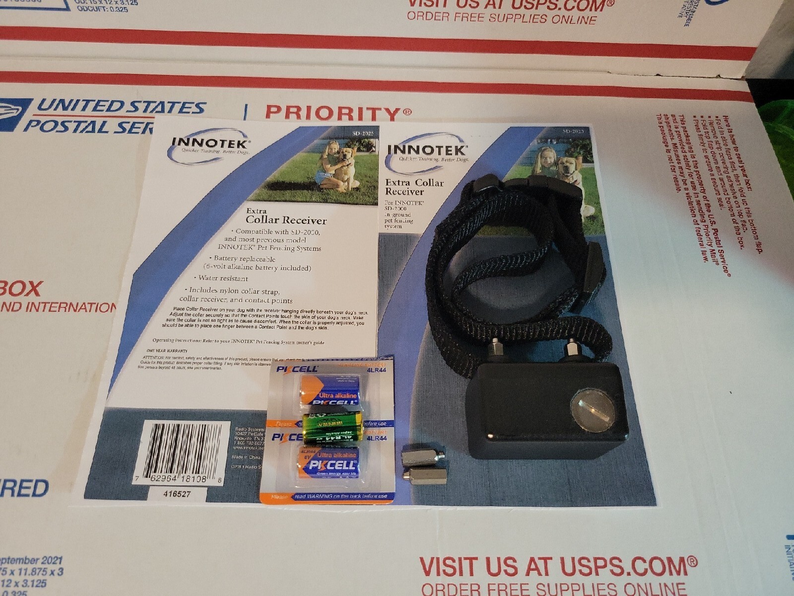 Innotek SD-2025 Replacement SD-2225 Receiver Extra Collar Dog Fence SD-2000-2100