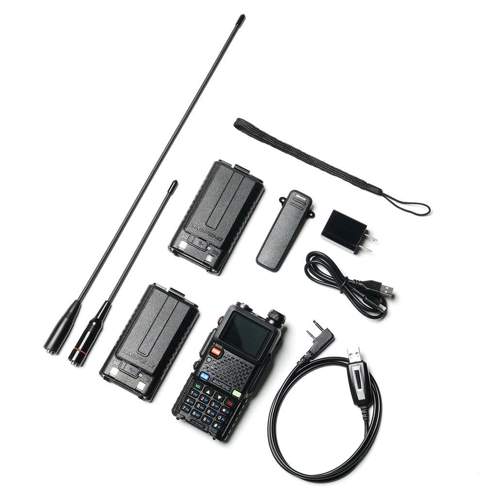 Baofeng UV-5G Plus GMRS Radio | 5W | 2500mAh USB-C Battery | Frequency Copy