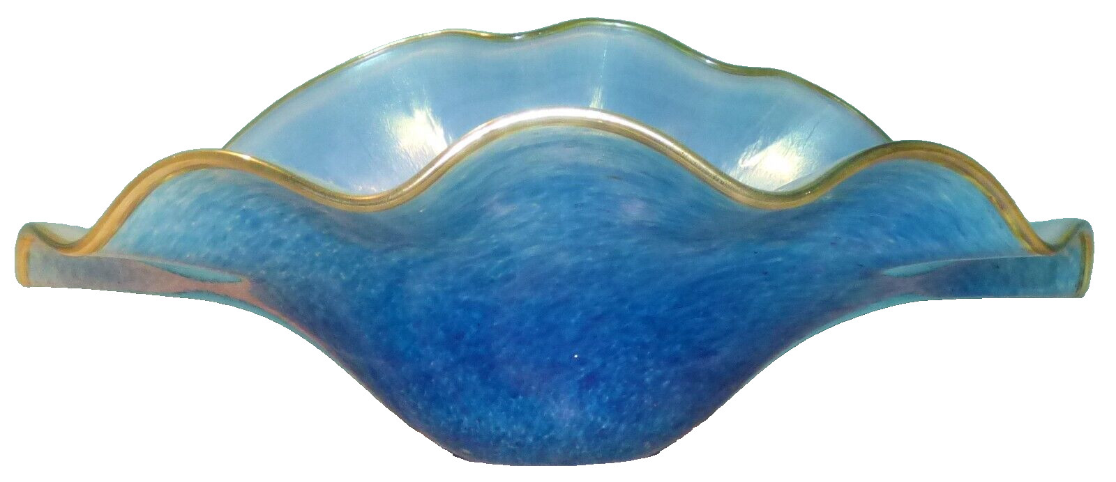 Daniel Lotton Art Glass Clamshell with Pearl, Clam