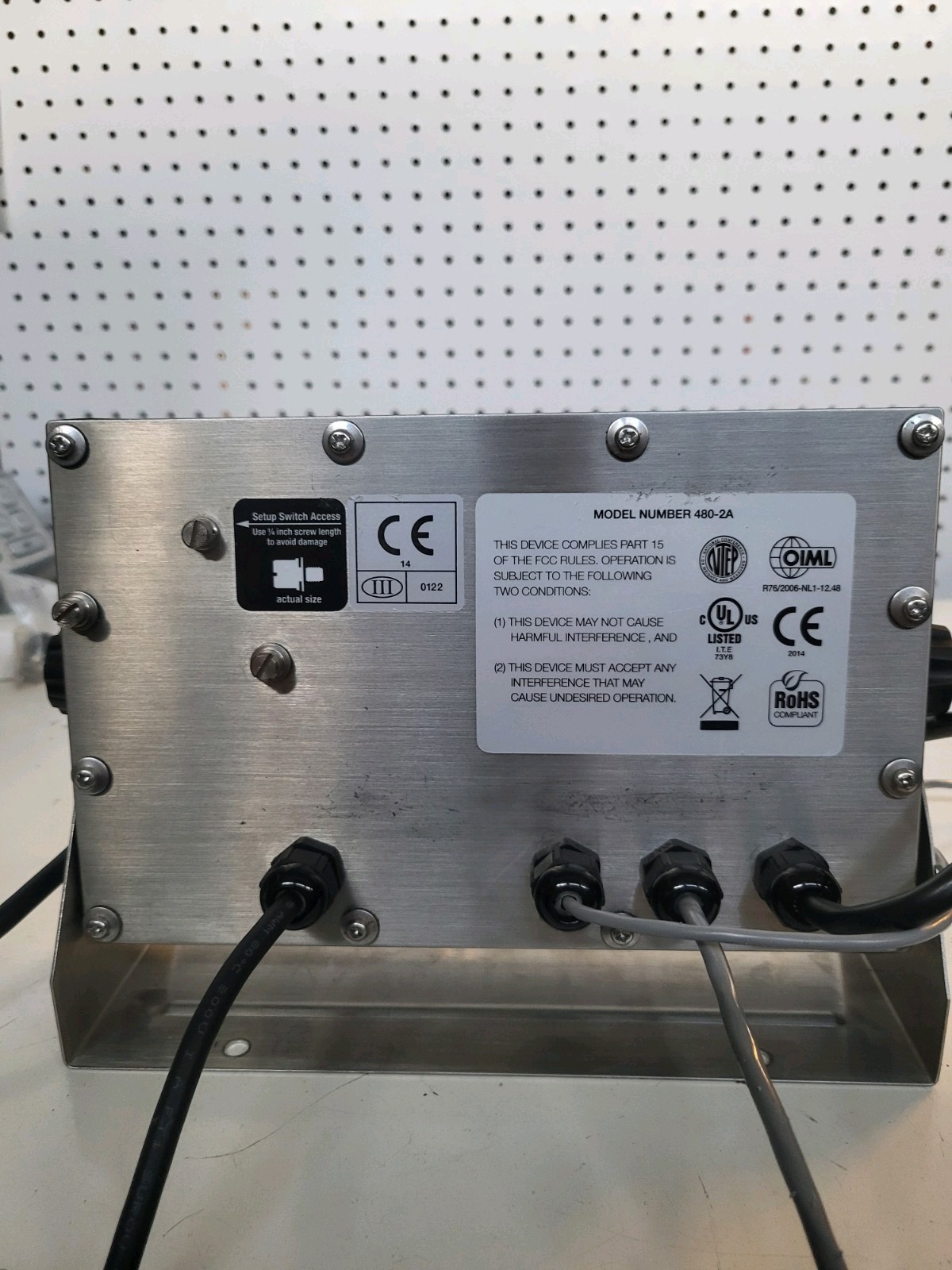 Rice Lake NTEP Legal-For-Trade 480/Analog Output Option IP66 SS weight indicator