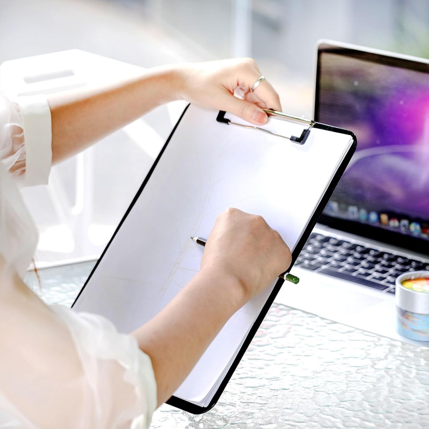 Mr. Pen- Plastic Clipboard, Black, Clip Board, Teacher 1 Pack, Black