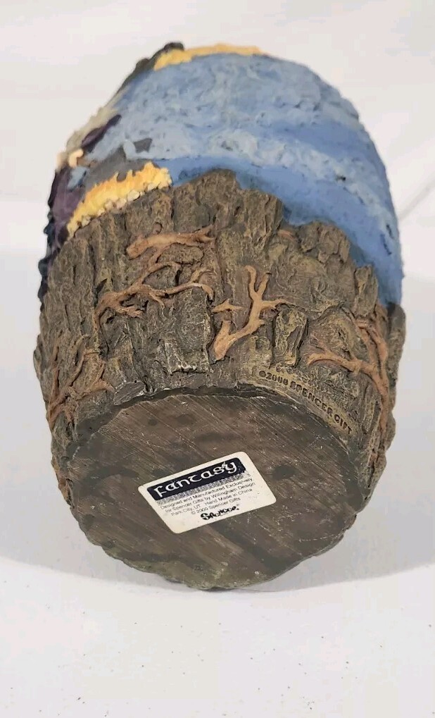 Vintage Dungeons And Dragons Wizard Dragon Vase With Lid Fantasy Rare