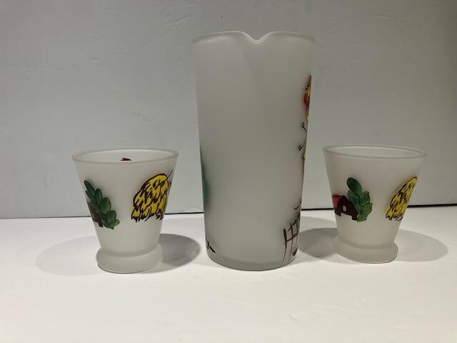 Vintage You Me Ours Farm Cocktail 3-piece Set - Vintage Barware 1960's