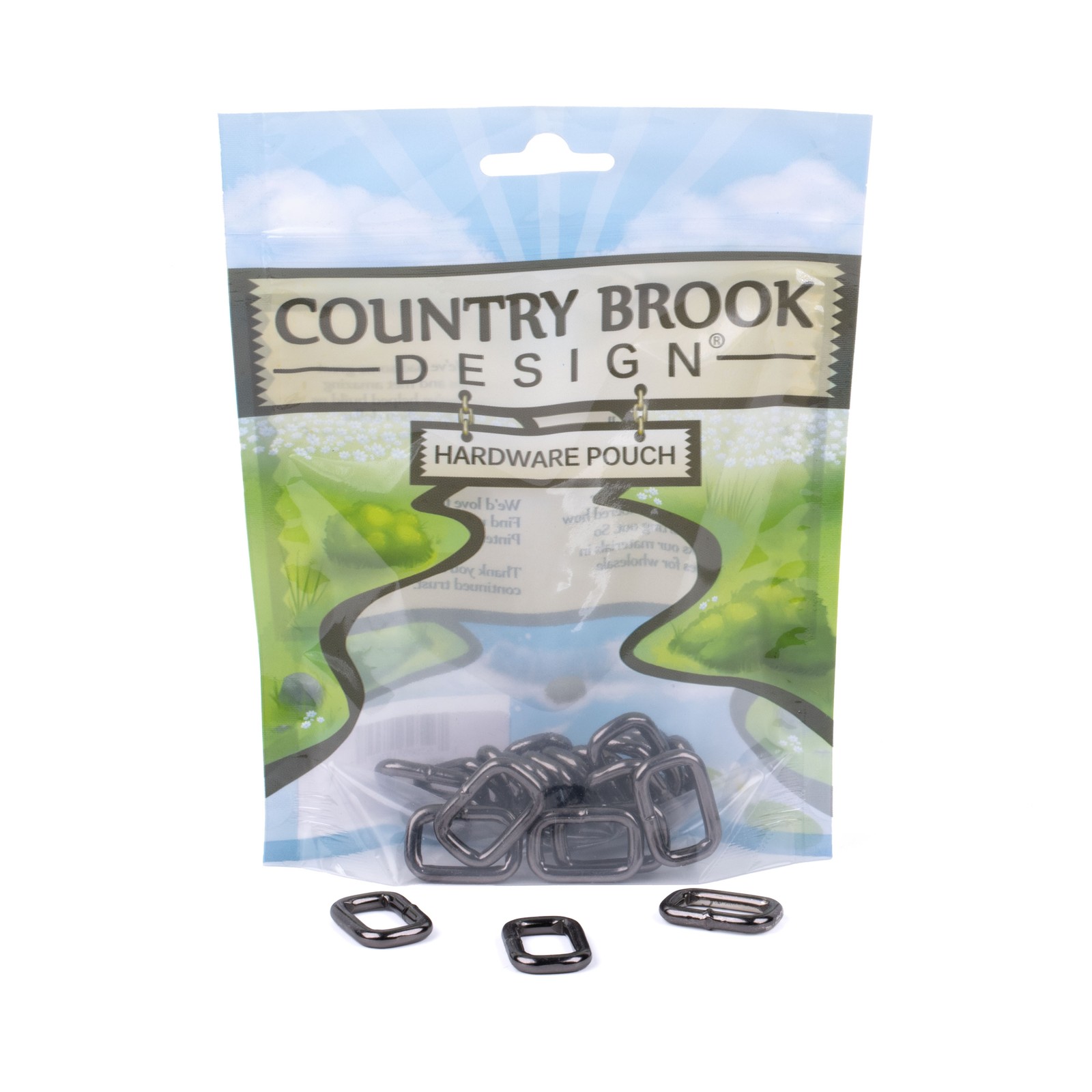 Country Brook Design® 3/4In Gunmetal Heavy Welded Rectangle Rings LTD, 10 Pack