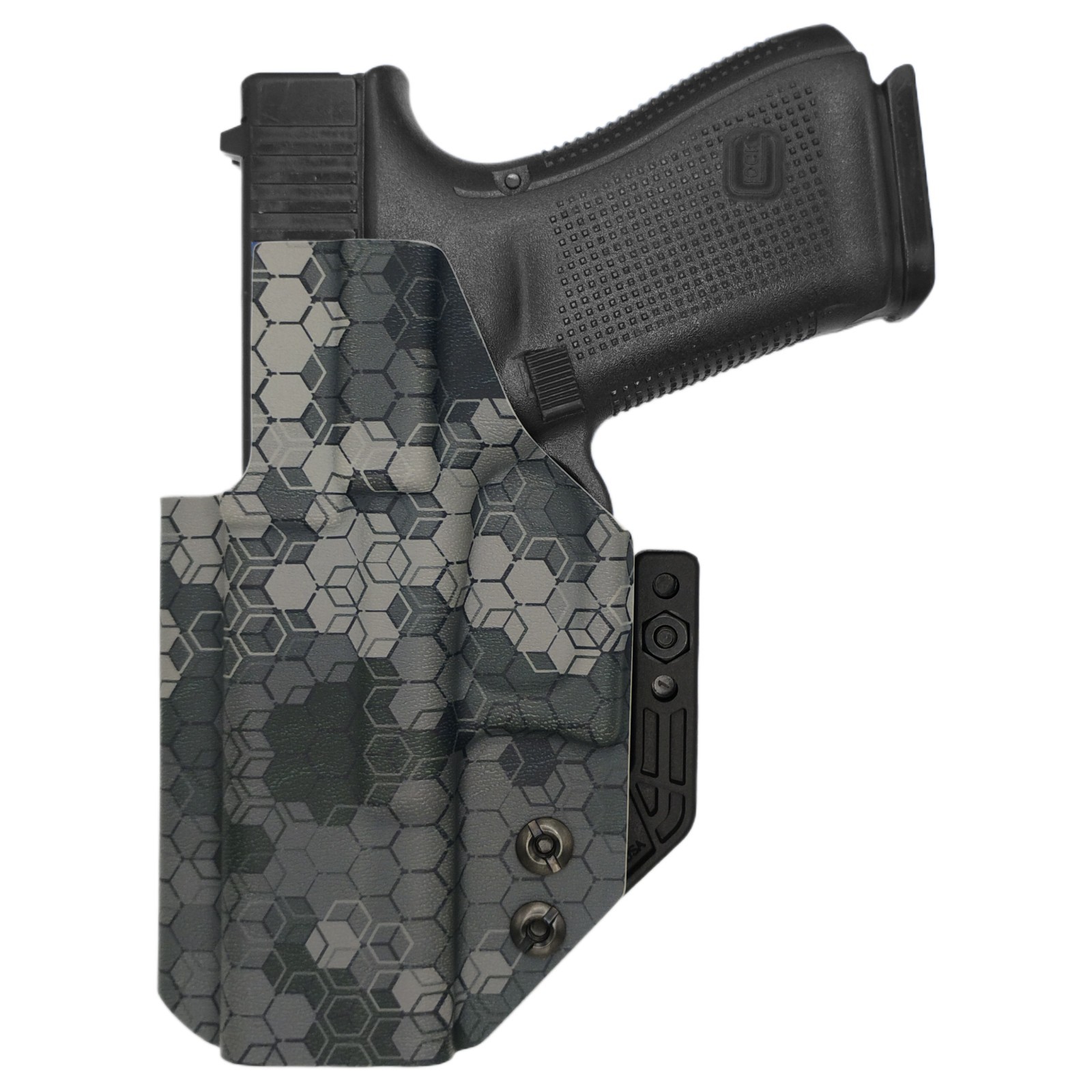 IWB Holster w/Tuckable Clip & MOD Wing - Optic Ready - Hexcamo Gray