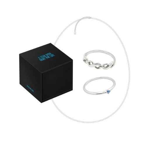 [ATEEZ] 7th ANNIVERSARY POP-UP '8ROOM' ATINY Ring (2 Rings + 1 Chain)