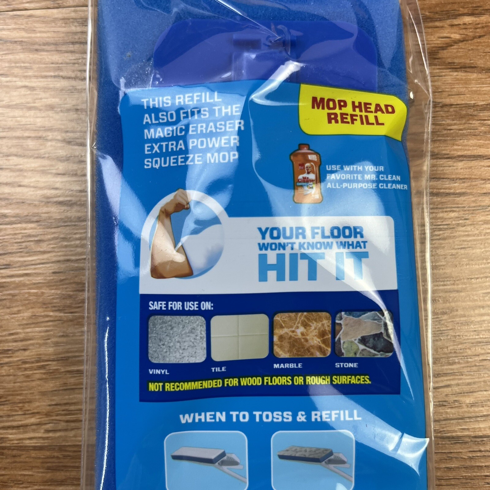 Lot of 3 Mr. Clean Magic Eraser Squeeze Mop Head Refill Type A NEW