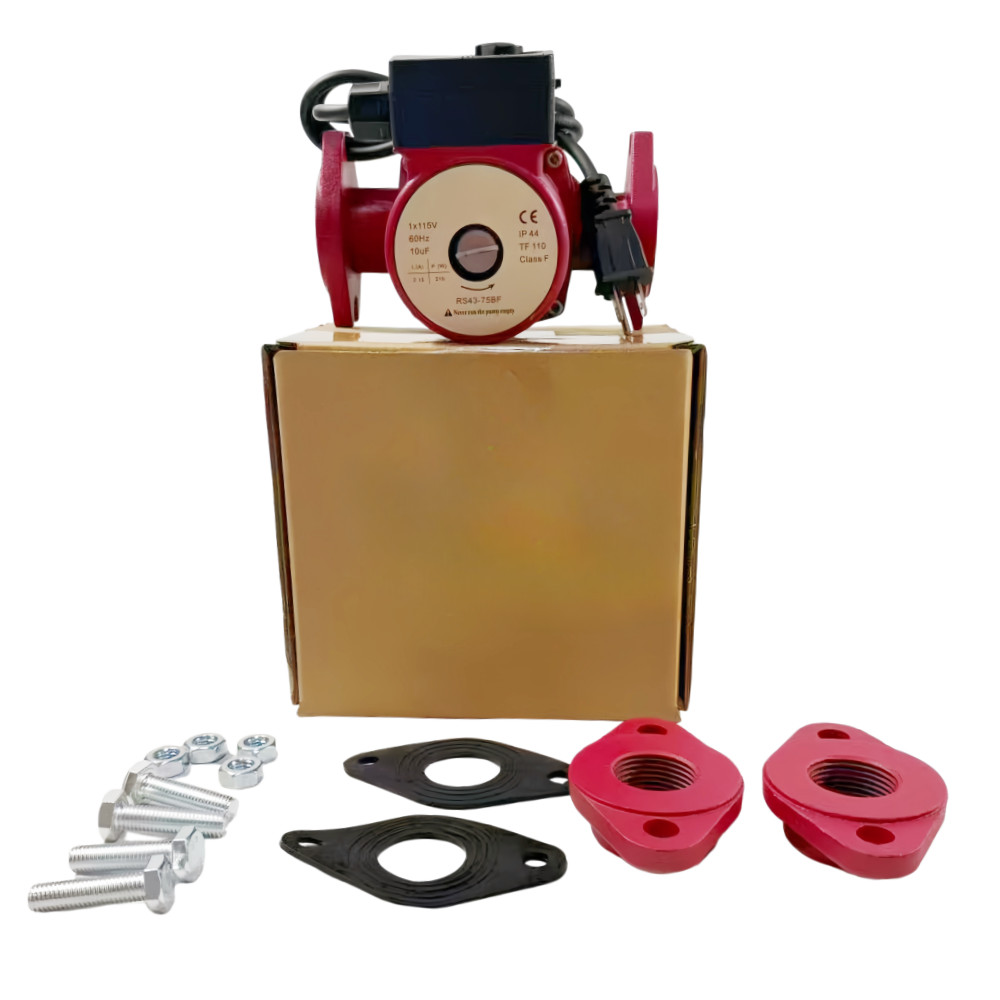 For Grundfos 115V 1-Speed 40.9GPM 1-1/2"Flange Bronze Circulator Pump UP43-75BF