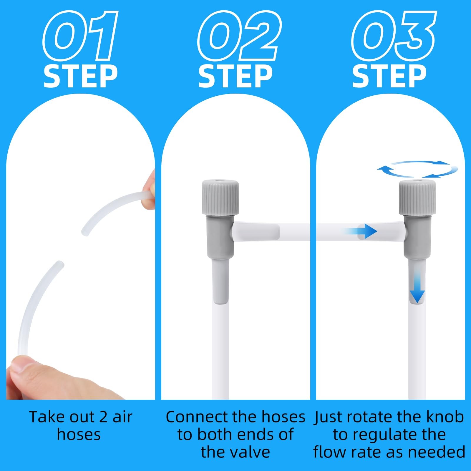 Aquarium Control Valve 20PCS,Fish Tank 2 way Valves for 3/16" Airline Tubing,...