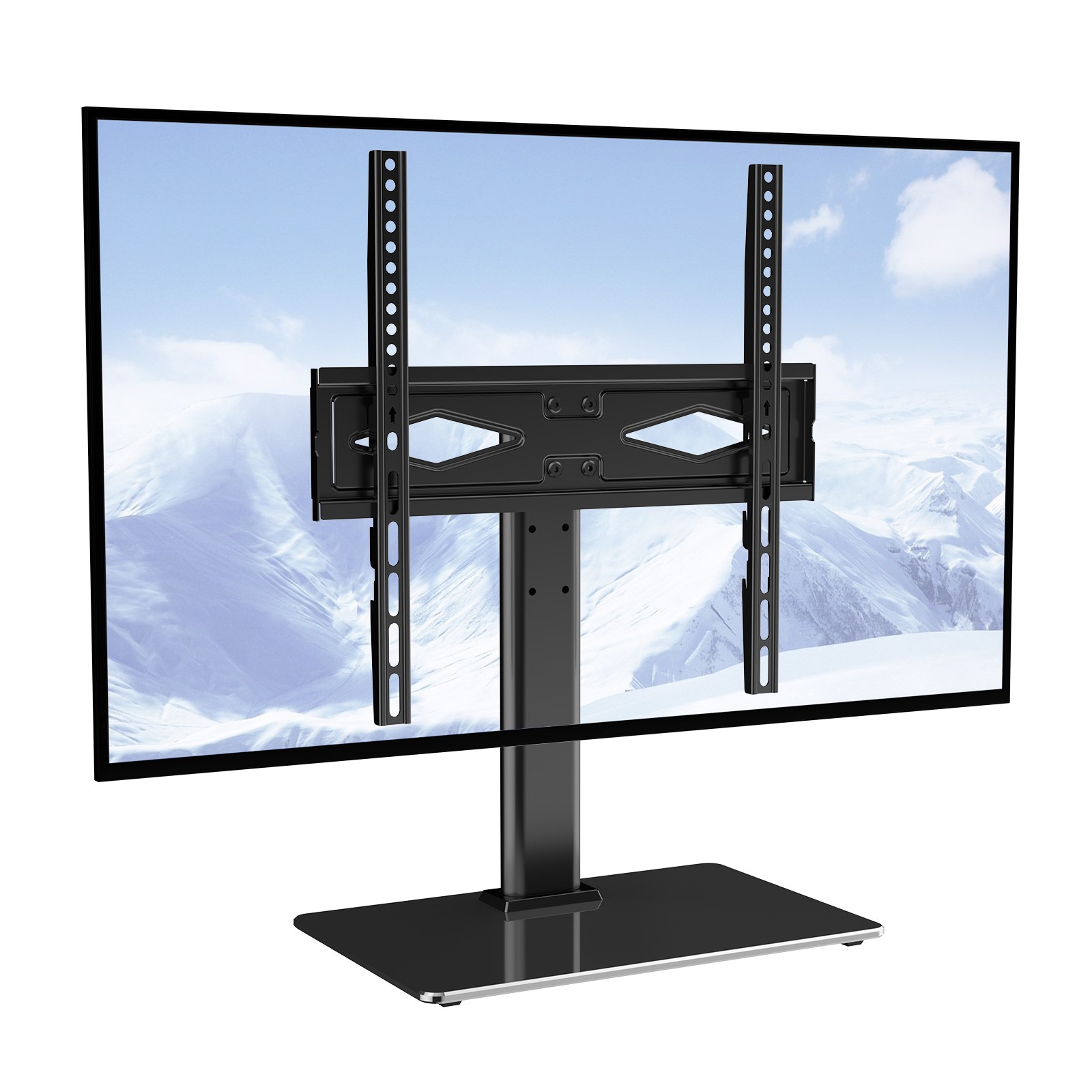 Uimoso TV Stand Mount Swivel Universal 32"-55" TVs Adjustable Height Heavy Duty