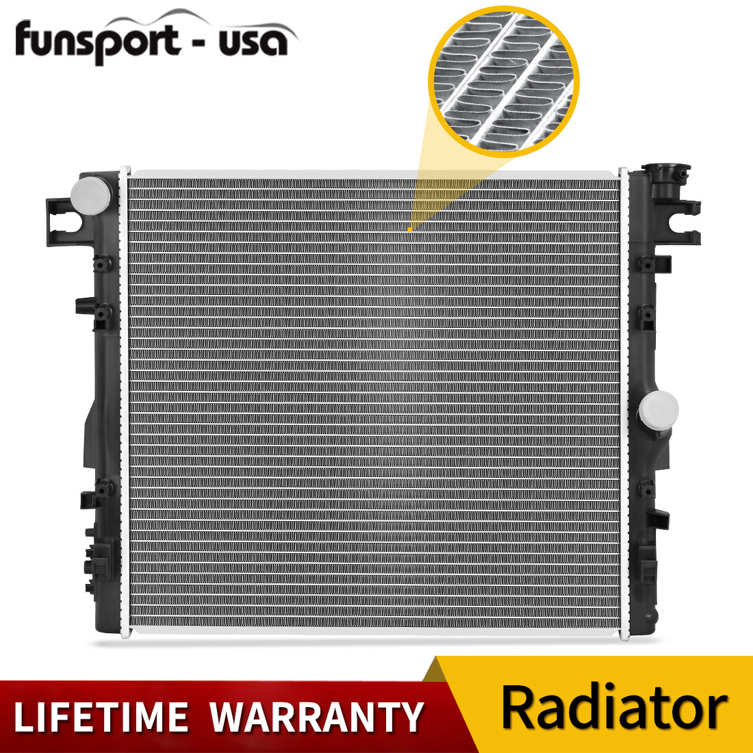 2957 Radiator For 2007-2018 Jeep Wrangler JK Unlimited Rubicon Sahara 3.6L 3.8L