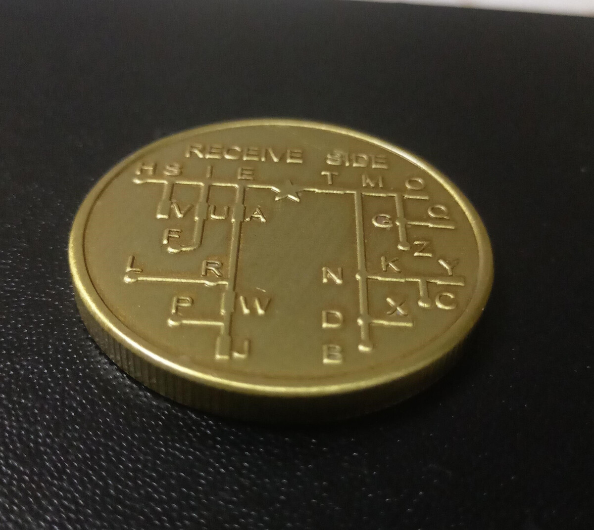 Key CW training coin Morse code training coin Novice amateur radio 1Pc