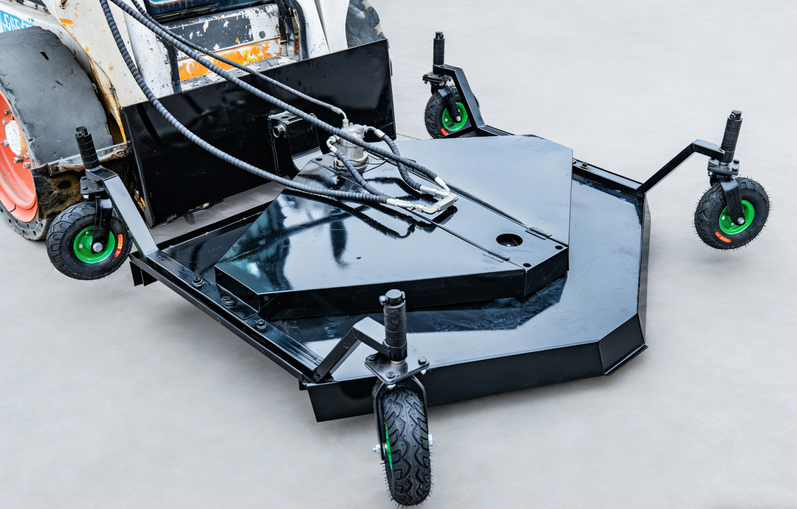 Finish Mower Attachment Fit BobCat Skid Steer 3 Blades Heavy Duty Finish Mower