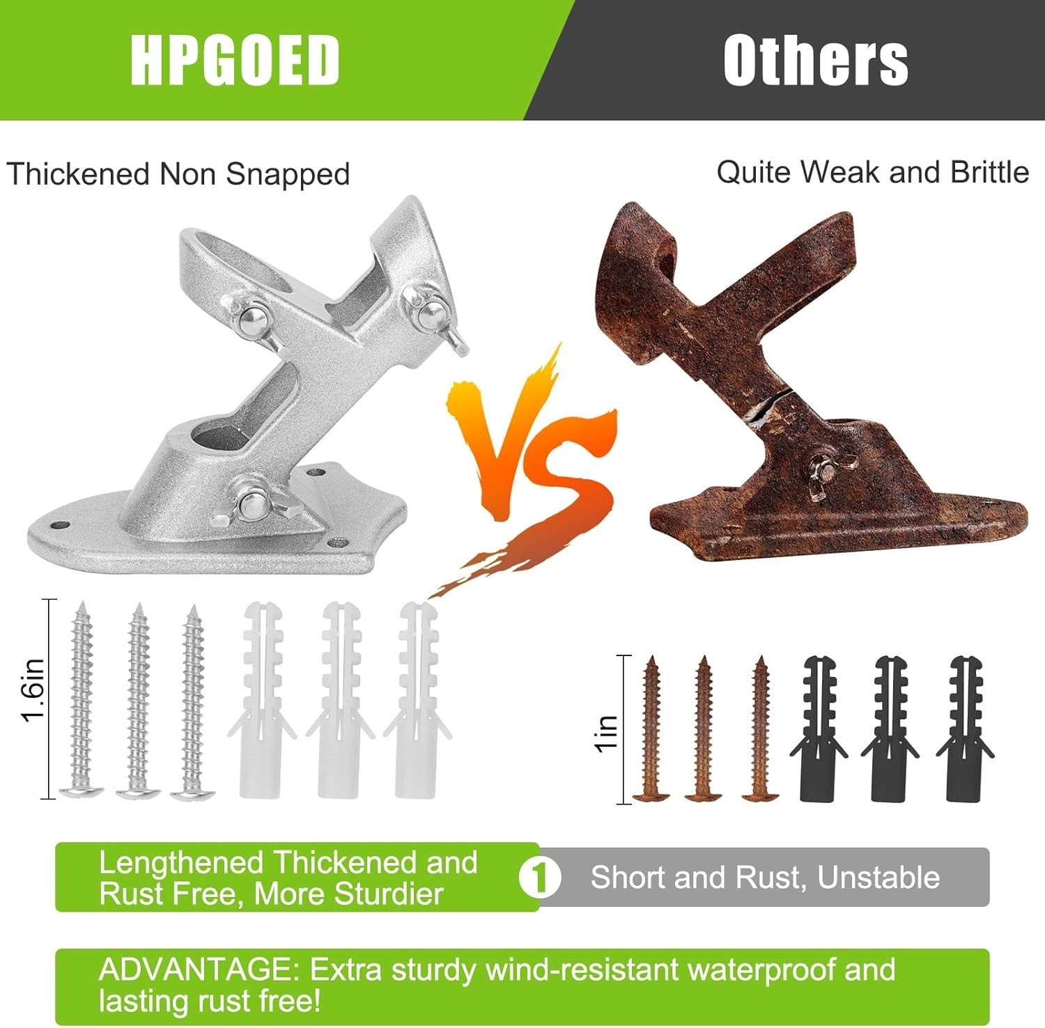 Flag Pole Holder Outside House Flag Pole Bracket Heavy Duty Metal Flag Mount