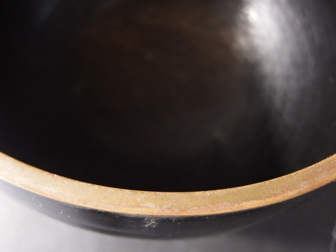or2606 JAPANESE BUDDHIST SINGING BOWL ORIN 22.9cm / 9inch Width HANDMADE VINTAGE