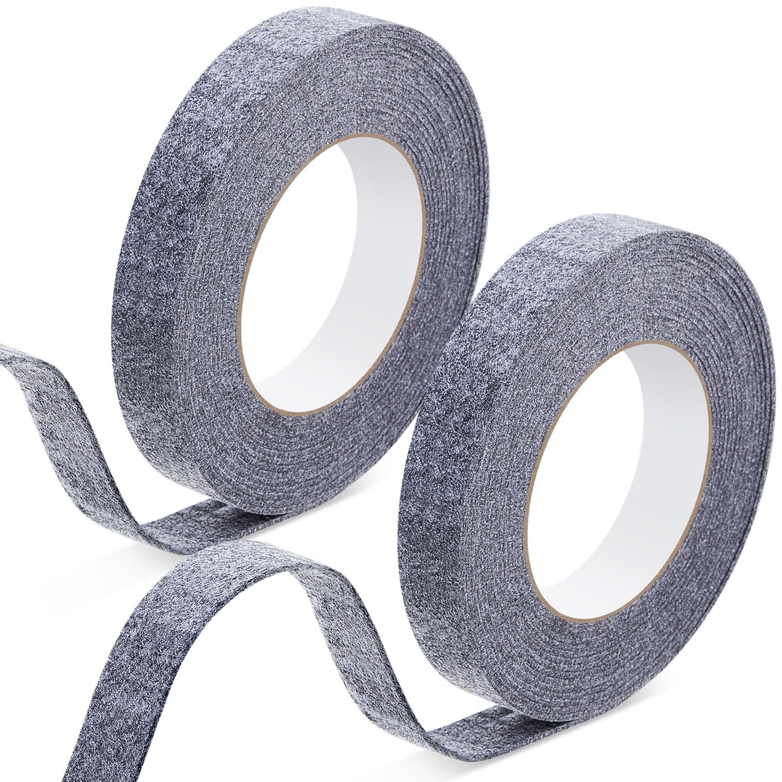 Buryeah 2 Rolls 5/8 Inch x 17 ft Multipurpose Felt Weatherstrip Seal Felt Str...