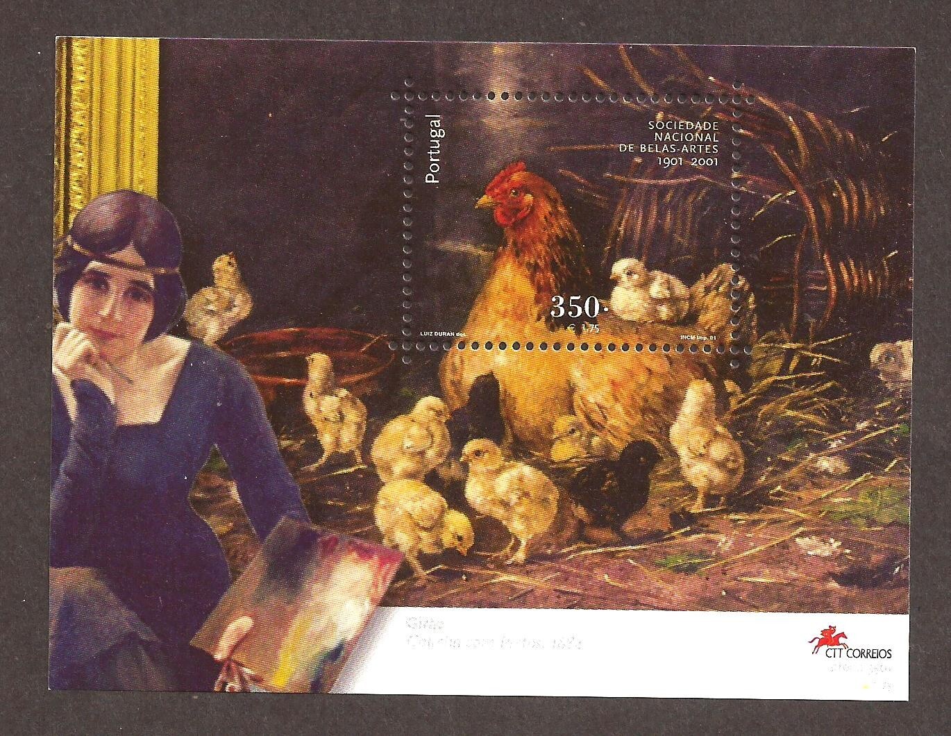 [241] Portugal, 2001, Block MNH** National Society of Fine Arts