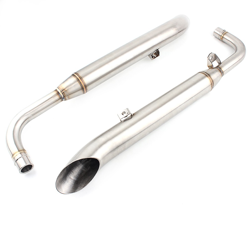 Muffler Exhaust Pipe Stainless Steel For Triumph Bonnieville Bobber T100 T1200