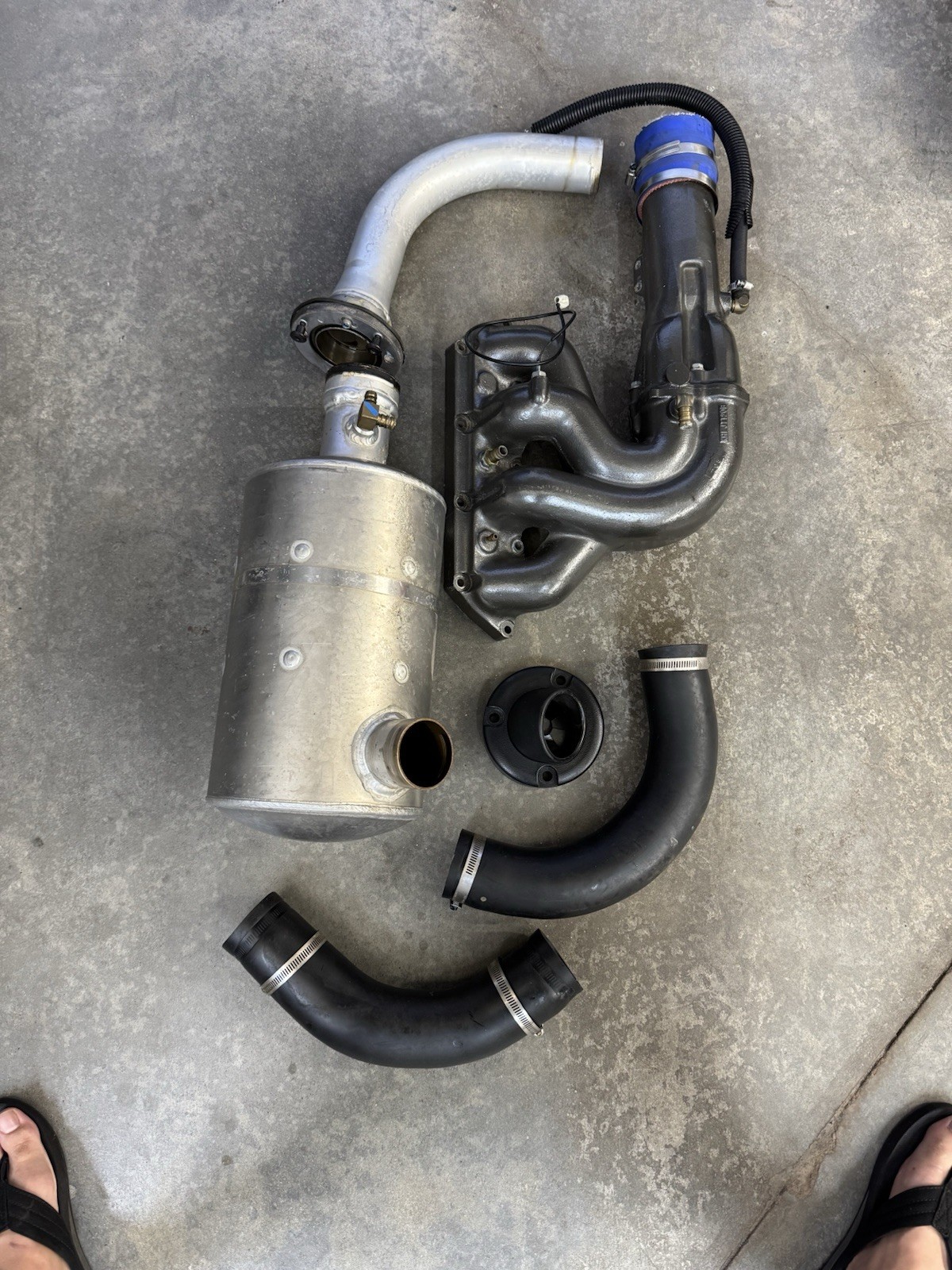 Kawasaki Stx15f Stx12f Ultra Exhaust System Freshwater Free Shipping