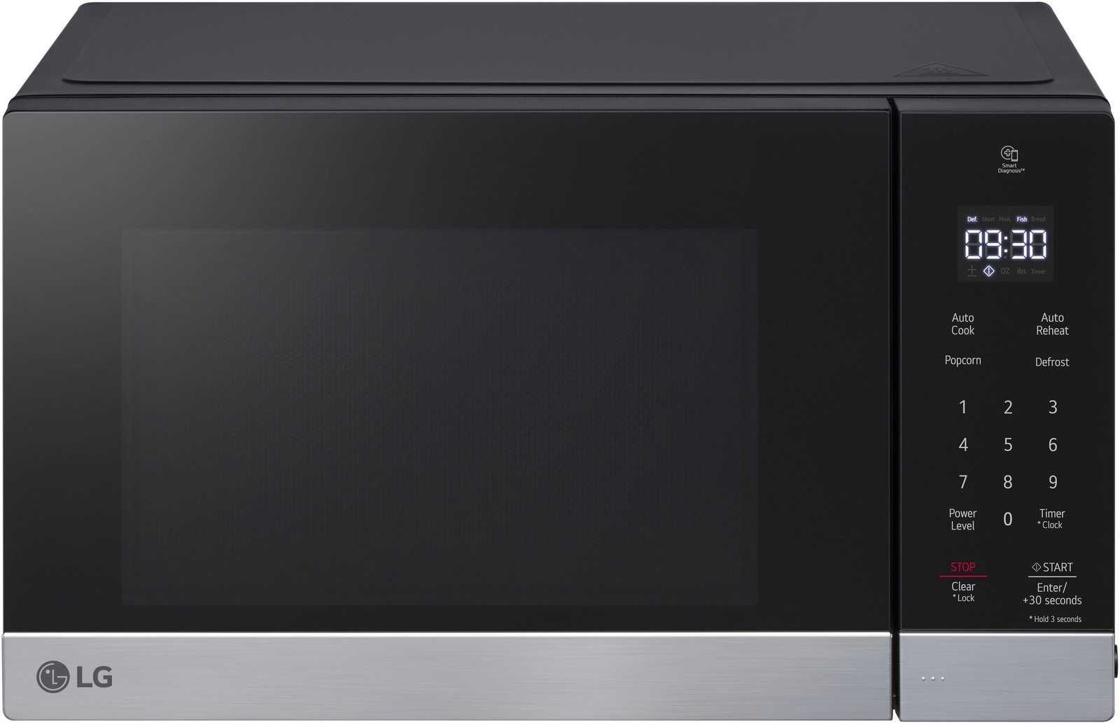 LG - 0.9 Cu. Ft. Countertop Microwave with Sensor Cooking and Smart Inverter ...
