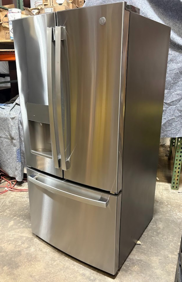 GE ENERGY STAR GFE24JYKHFFS 33" Stainless 23.6 Cu. Ft. French-Door Refrigerator