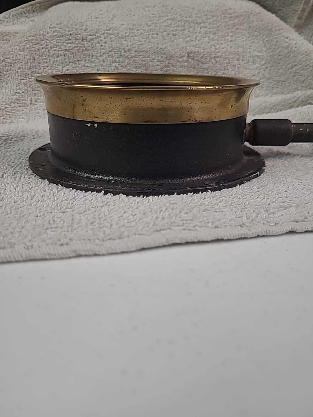 Antique Brass Gauge. Crosby Steam Gage And Valve Co. Boston 1914.