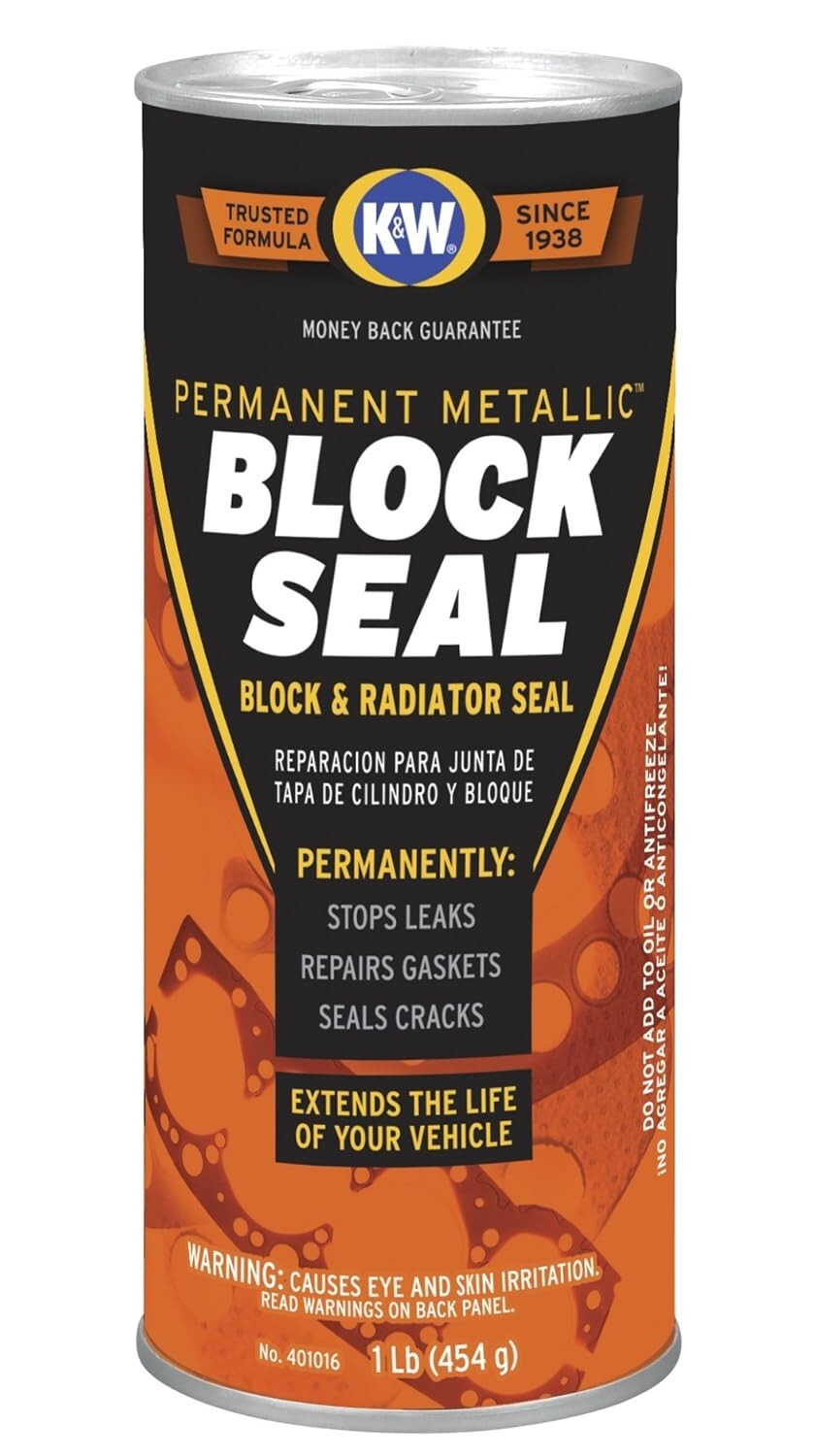 K&W 401016 Block Seal Permanent Metallic™ Block & Radiator Seal - 16 Oz