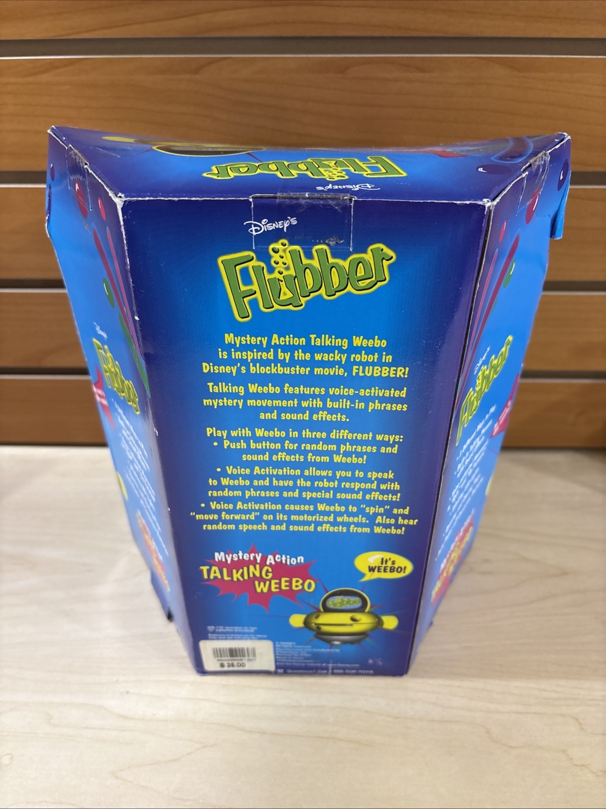 Disney Flubber Talking Weebo Robot Voice Activated Movement & More New