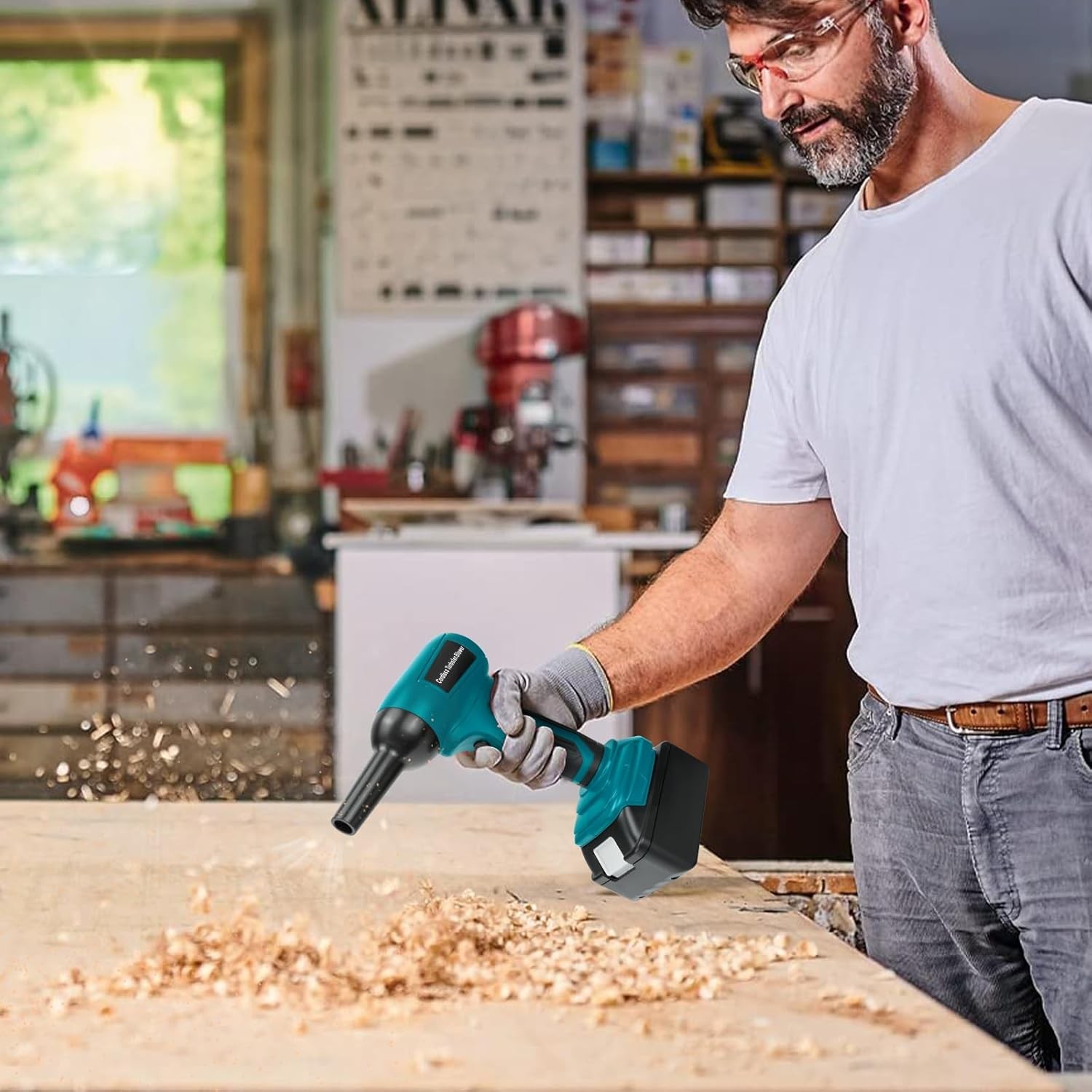 Cordless Handheld Turbo Blower for Makita 18V Battery Leaf Blower Power Jet Fan