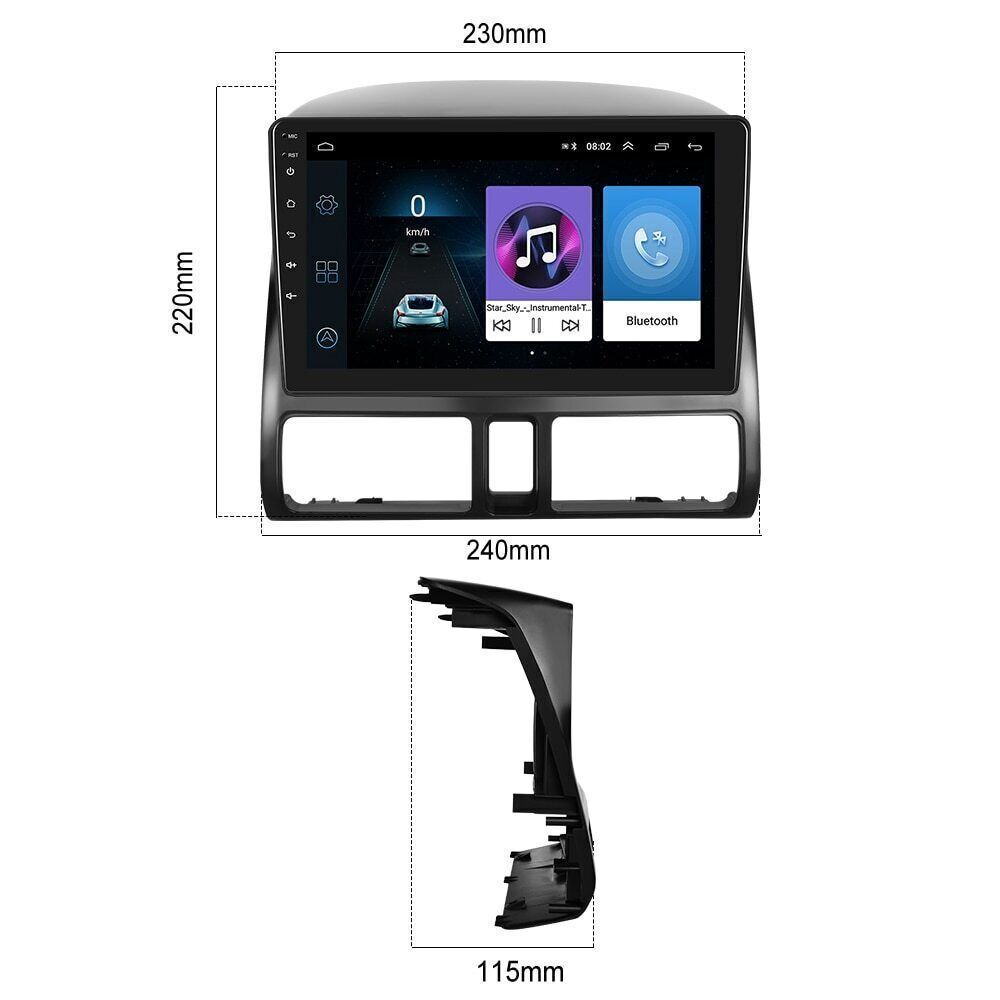 For Honda CR-V CRV 2002-2006 Apple CarPlay Android 14 Car Stereo Radio GPS