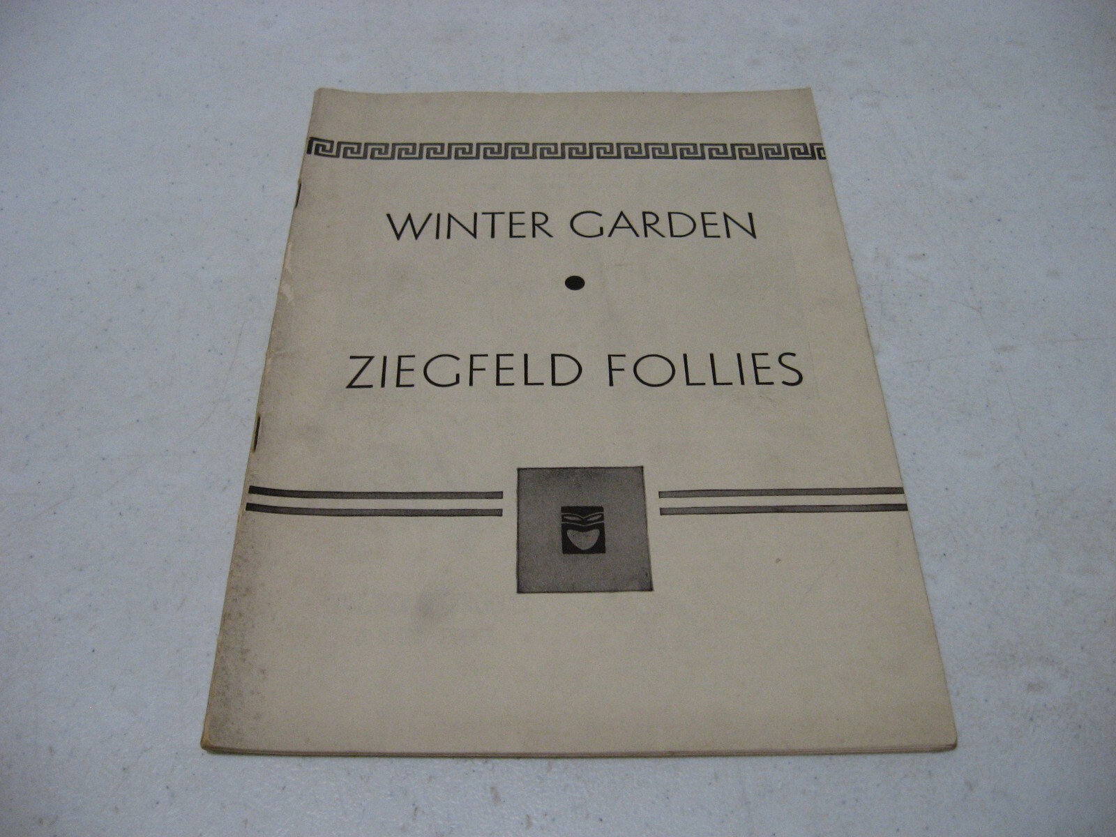 1934 Winter Garden Theatre Playbill Ziegfeld Follies Glorifying American Girl
