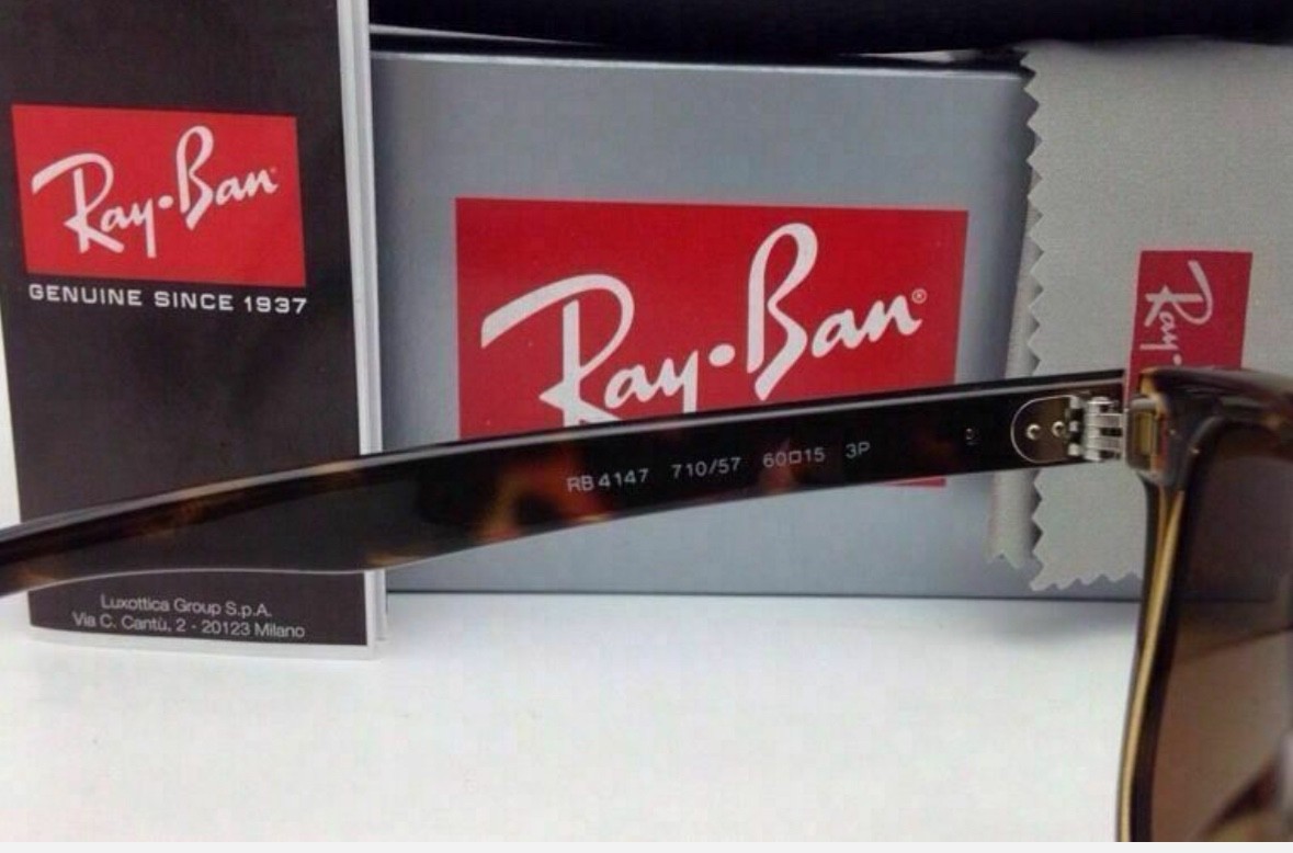 Ray-Ban Boyfriend Polished Light Havana Brown Polarized 60 mm Sunglasses RB4147