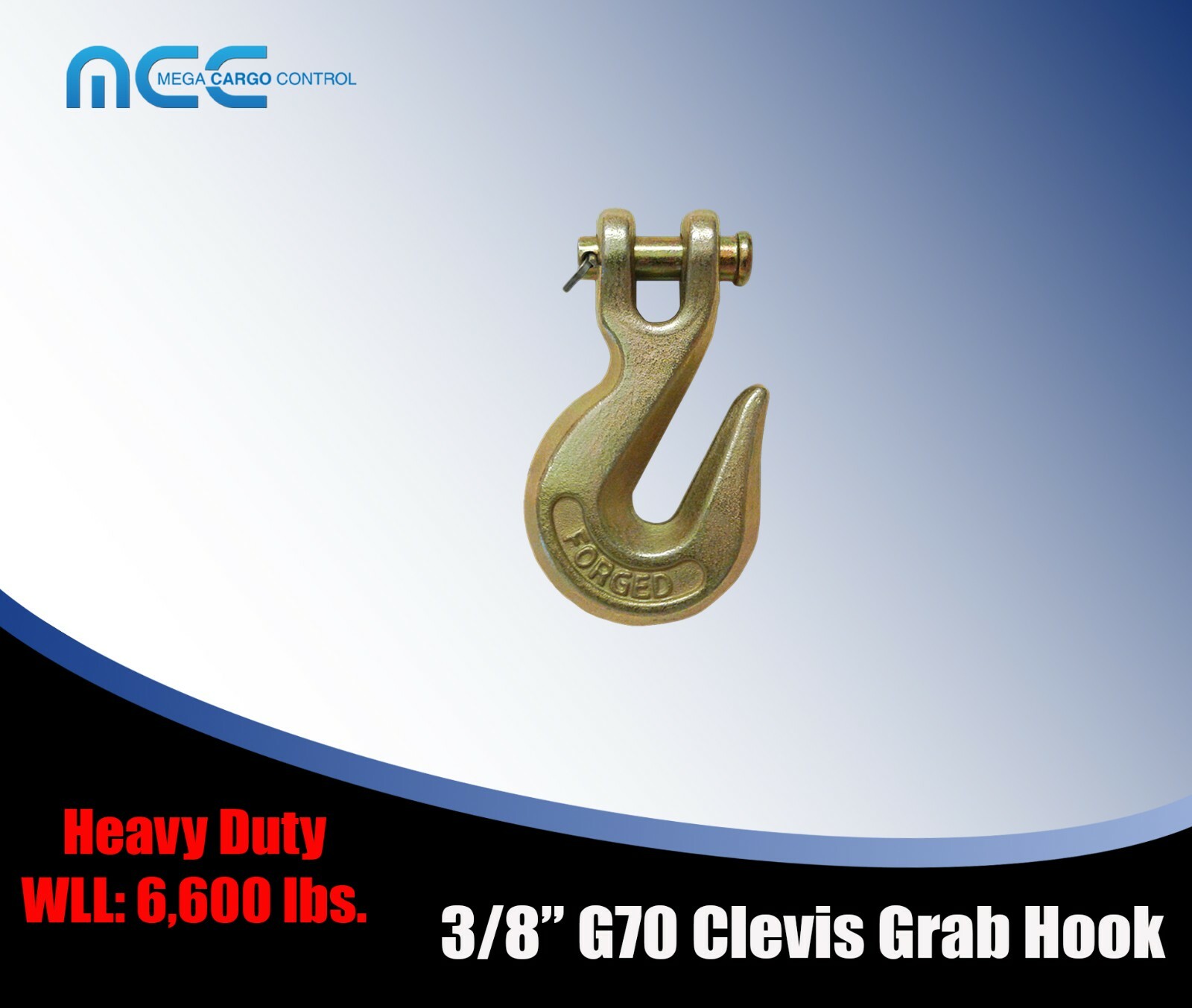 G70 Heavy Duty Tow Chain Clevis Grab Hook for Flatbed Trailer Truck Transport