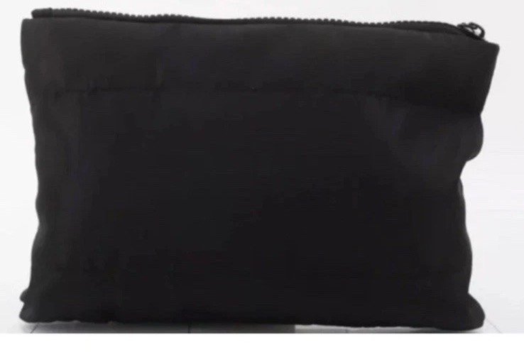 Black Chanel Beauty Pouch VIP Cosmetic Makeup Case Organizer Bag New