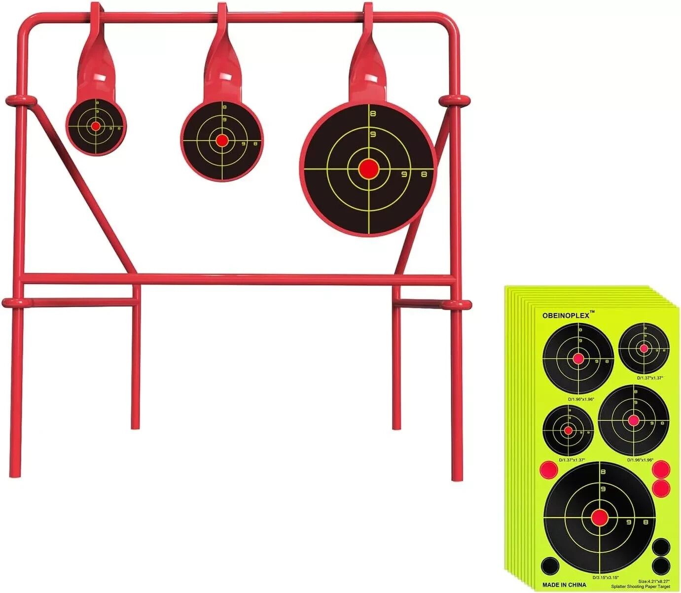 Durable Spinning Shooting Targets - Foldable Steel Design for .22 Rimfire