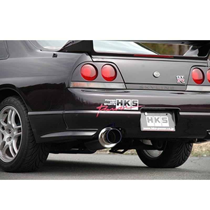 [Free Ship] HKS HI-POWER EXHAUST MUFFLER (OEM) Inlet 2.5'' Outlet 4'' Chrome