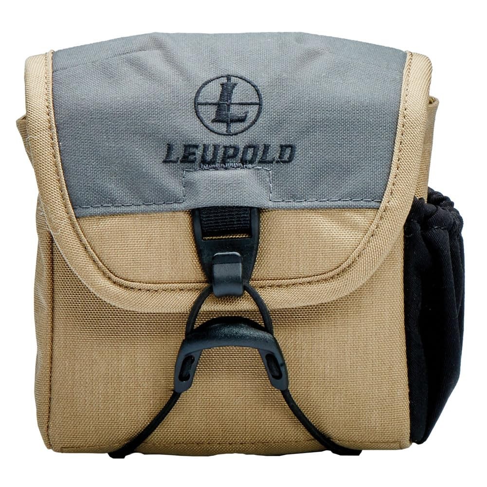 Leupold GO AFIELD Binocular Case Shadow, Tan/Gray, Small (Approx 6"x6"x2")